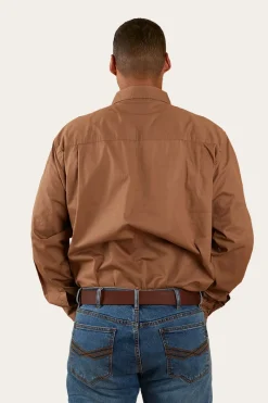 Online Ringers Western King River Half Button Work Shirt - Clay
