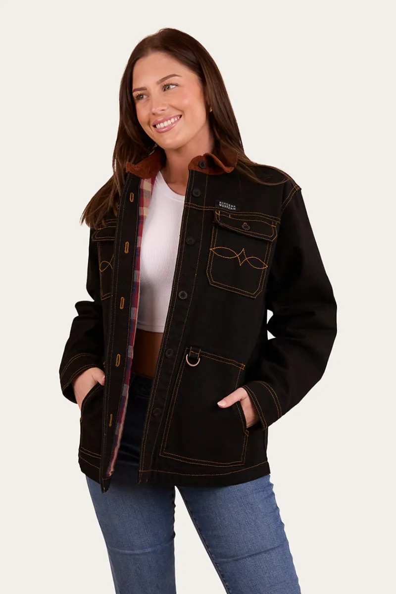 Ringers Western Leighton Womens Overshirt - Washed Black