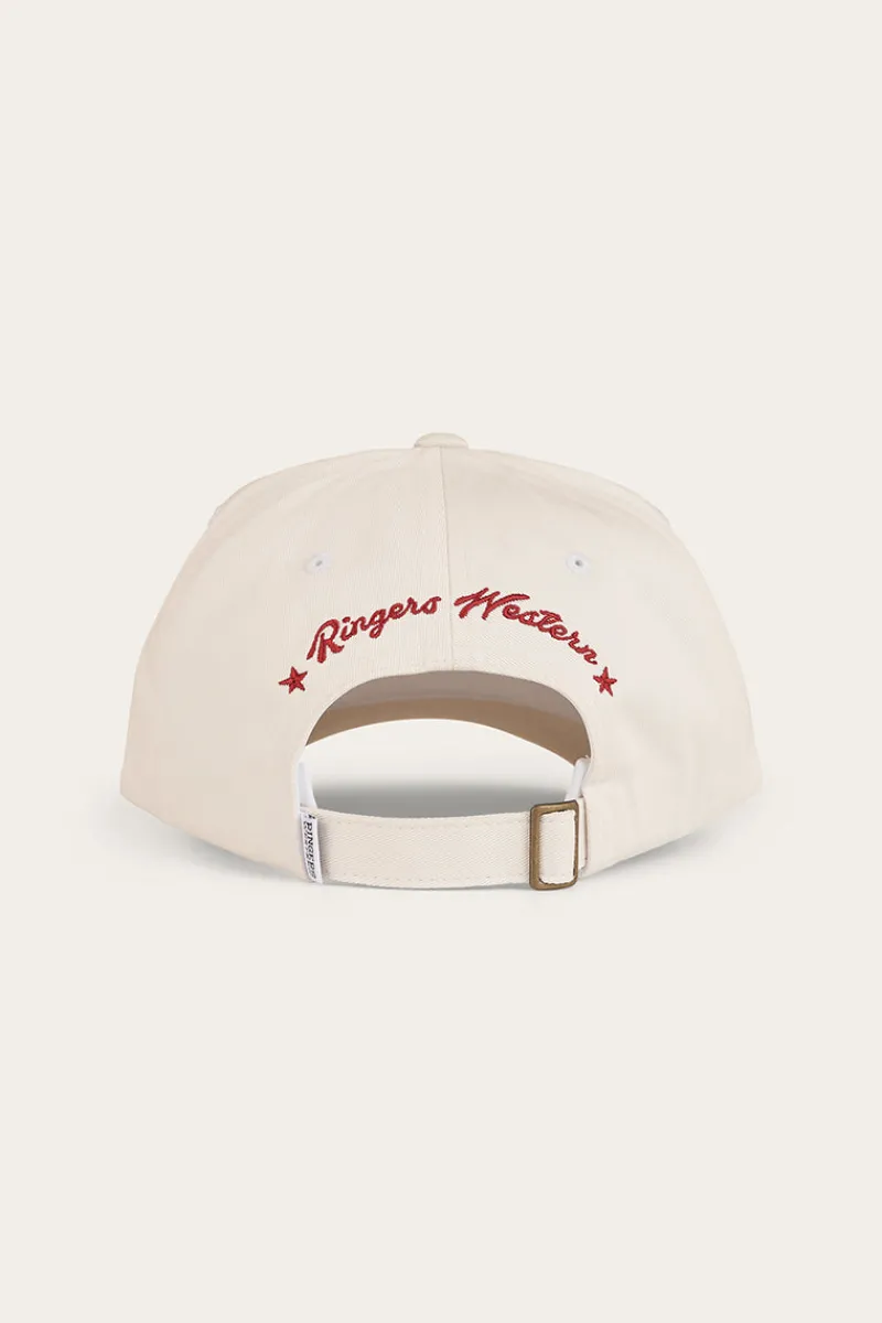 Hot Ringers Western Lets Horse Around Baseball Cap - Off White