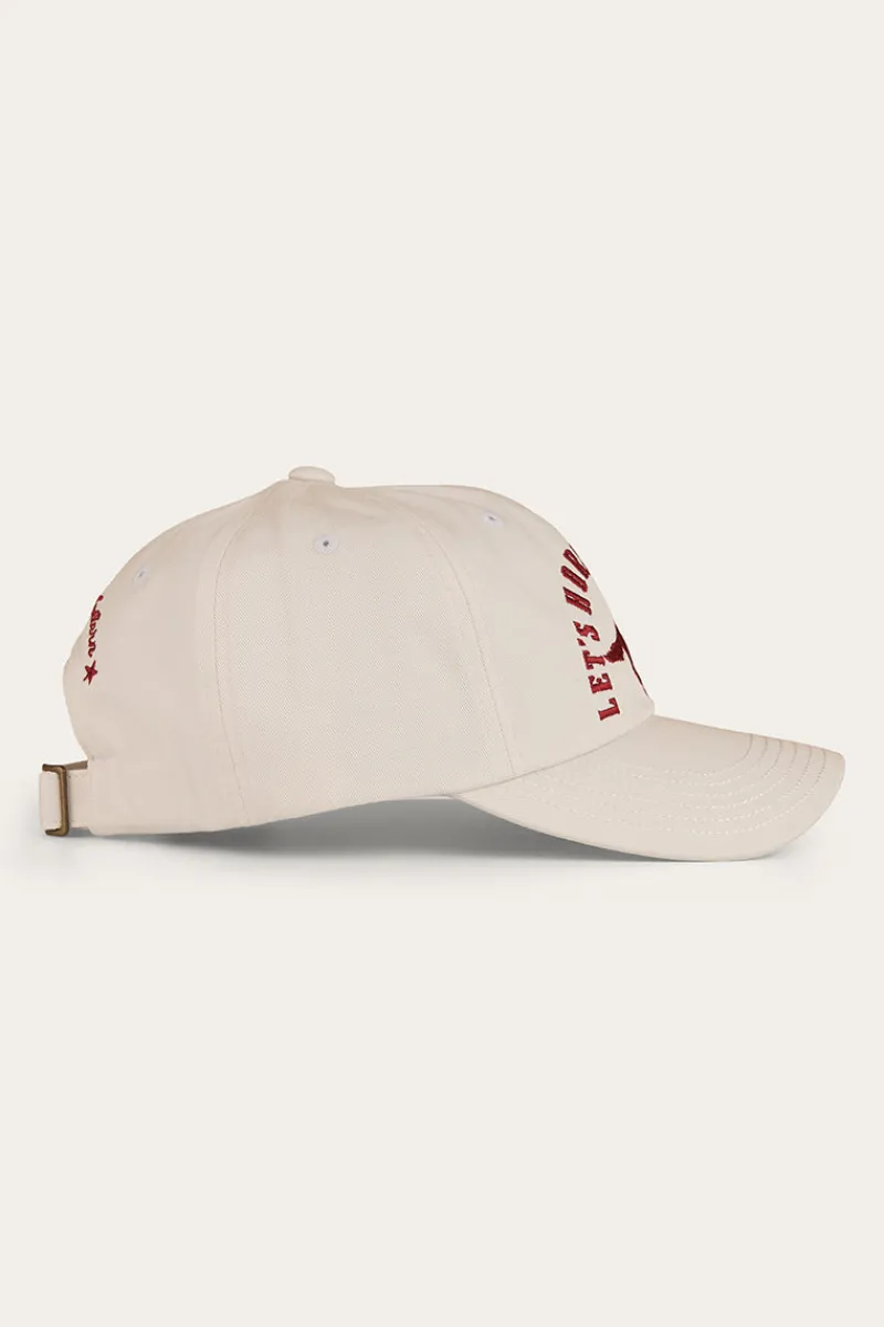 Hot Ringers Western Lets Horse Around Baseball Cap - Off White