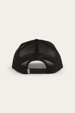 Outlet Ringers Western Long Haul Trucker Cap - Black