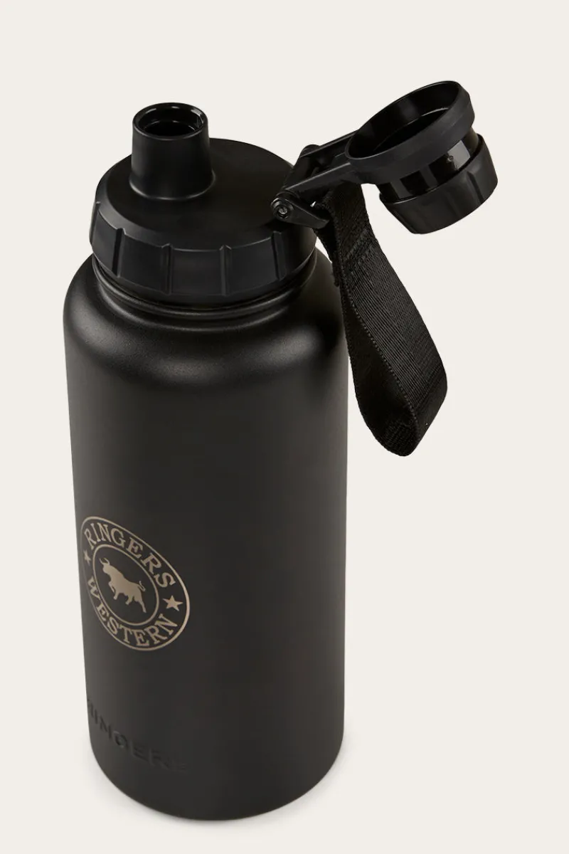 Outlet Ringers Western Longview Drink Bottle - Black