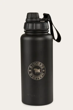 Outlet Ringers Western Longview Drink Bottle - Black