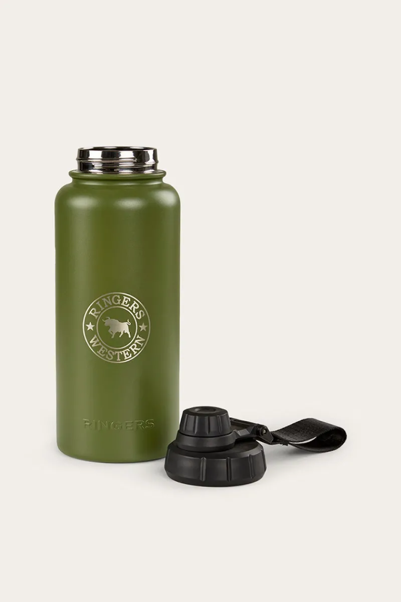 Best Ringers Western Longview Drink Bottle - Cactus Green