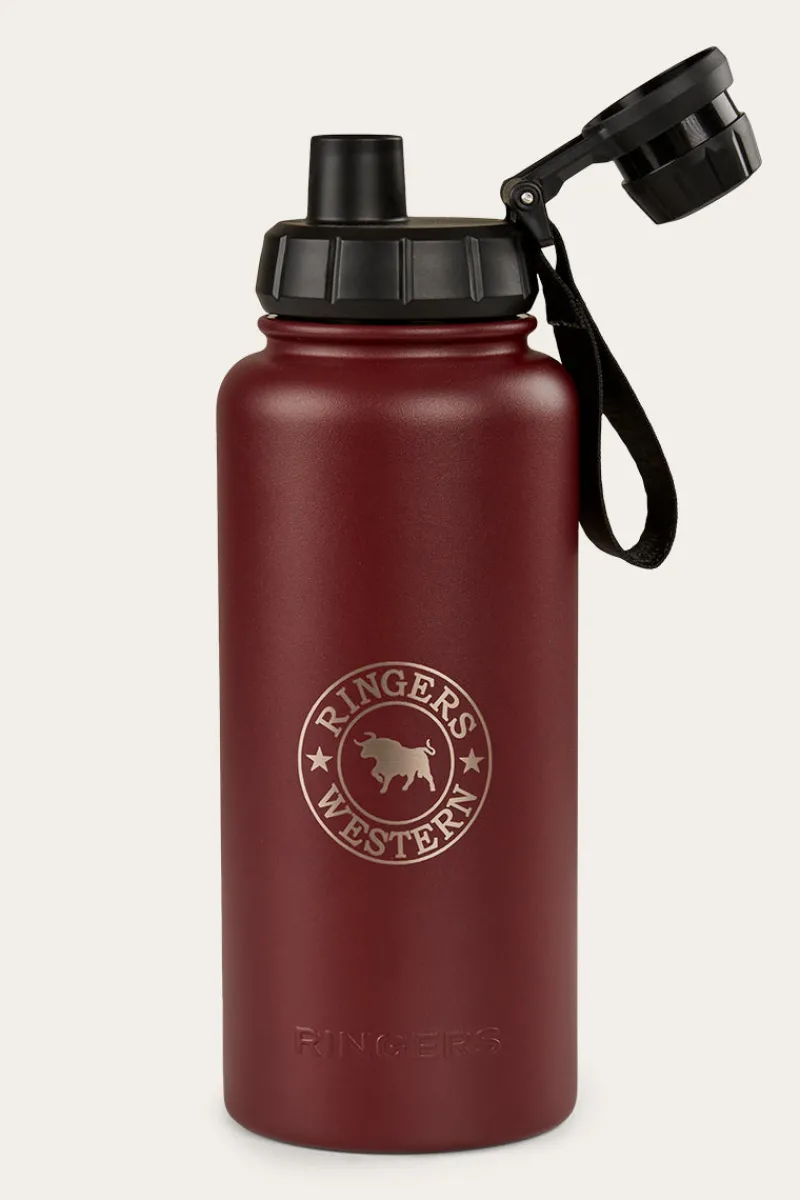New Ringers Western Longview Drink Bottle - Maroon