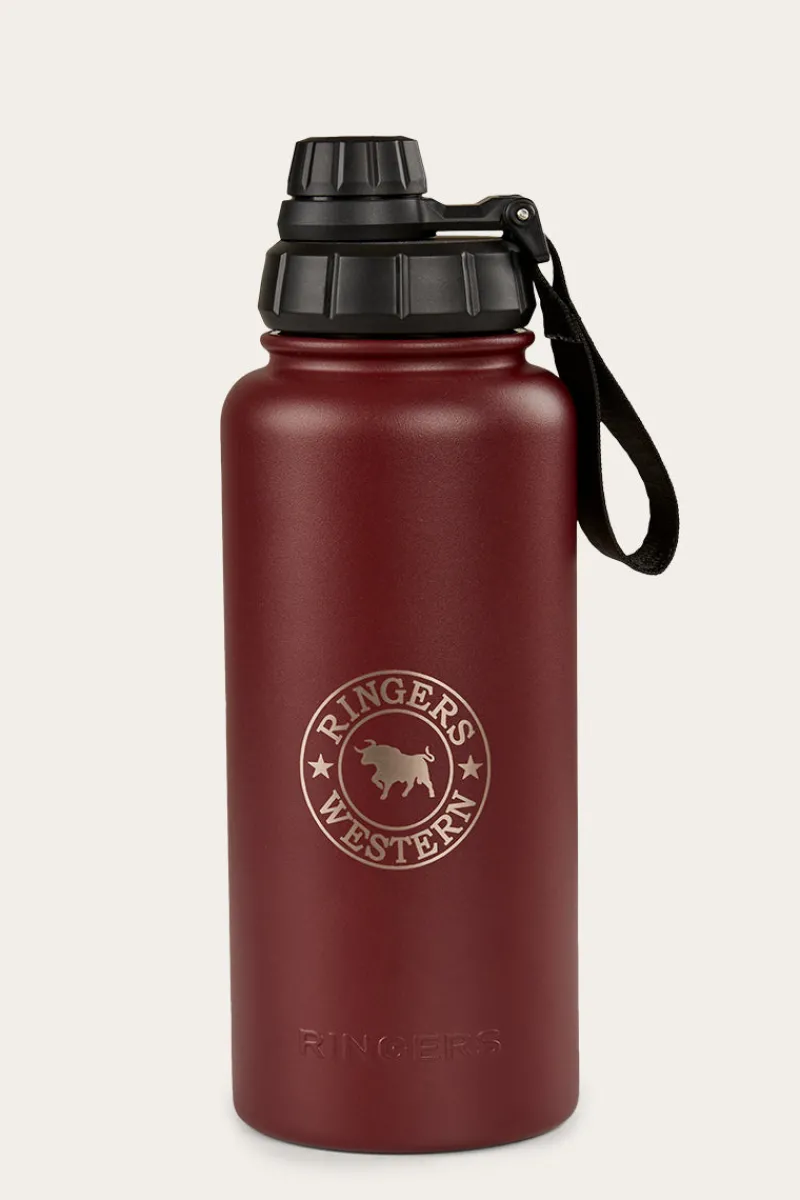 New Ringers Western Longview Drink Bottle - Maroon