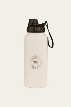 Clearance Ringers Western Longview Drink Bottle - White