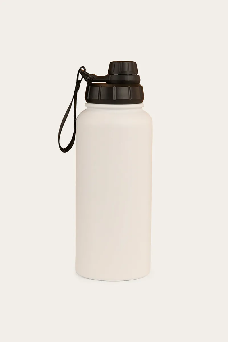 Clearance Ringers Western Longview Drink Bottle - White