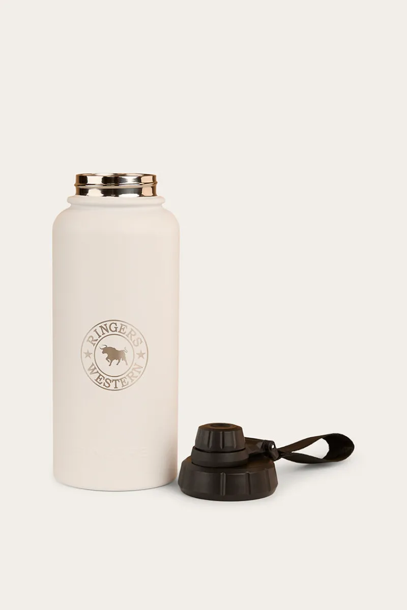 Clearance Ringers Western Longview Drink Bottle - White