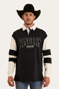 Clearance Ringers Western Lowden Rugby Jersey - Black / Off White