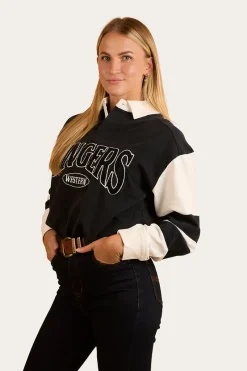 Clearance Ringers Western Lowden Rugby Jersey - Black / Off White
