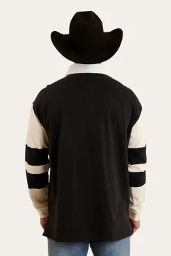 Clearance Ringers Western Lowden Rugby Jersey - Black / Off White