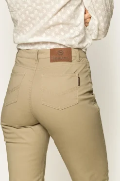 Ringers Western MacKenzie Womens 5 Pocket Stretch Drill Jeans - Khaki