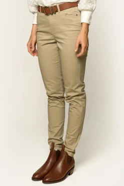Ringers Western MacKenzie Womens 5 Pocket Stretch Drill Jeans - Khaki