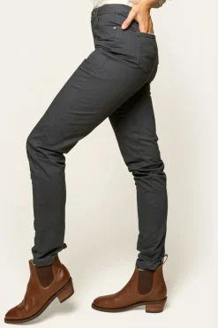 Best Ringers Western MacKenzie Womens 5 Pocket Stretch Drill Jeans - Steel Blue