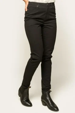 Best Ringers Western MacKenzie Womens 5 Pocket Stretch Drill Jeans - Black
