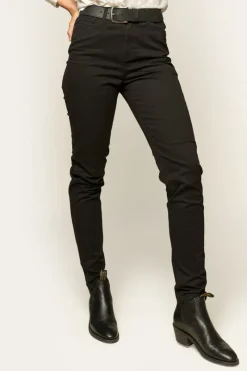Best Ringers Western MacKenzie Womens 5 Pocket Stretch Drill Jeans - Black