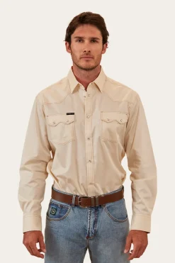 Discount Ringers Western Mapleton Mens Western Shirt - Off White