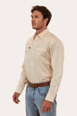 Discount Ringers Western Mapleton Mens Western Shirt - Off White