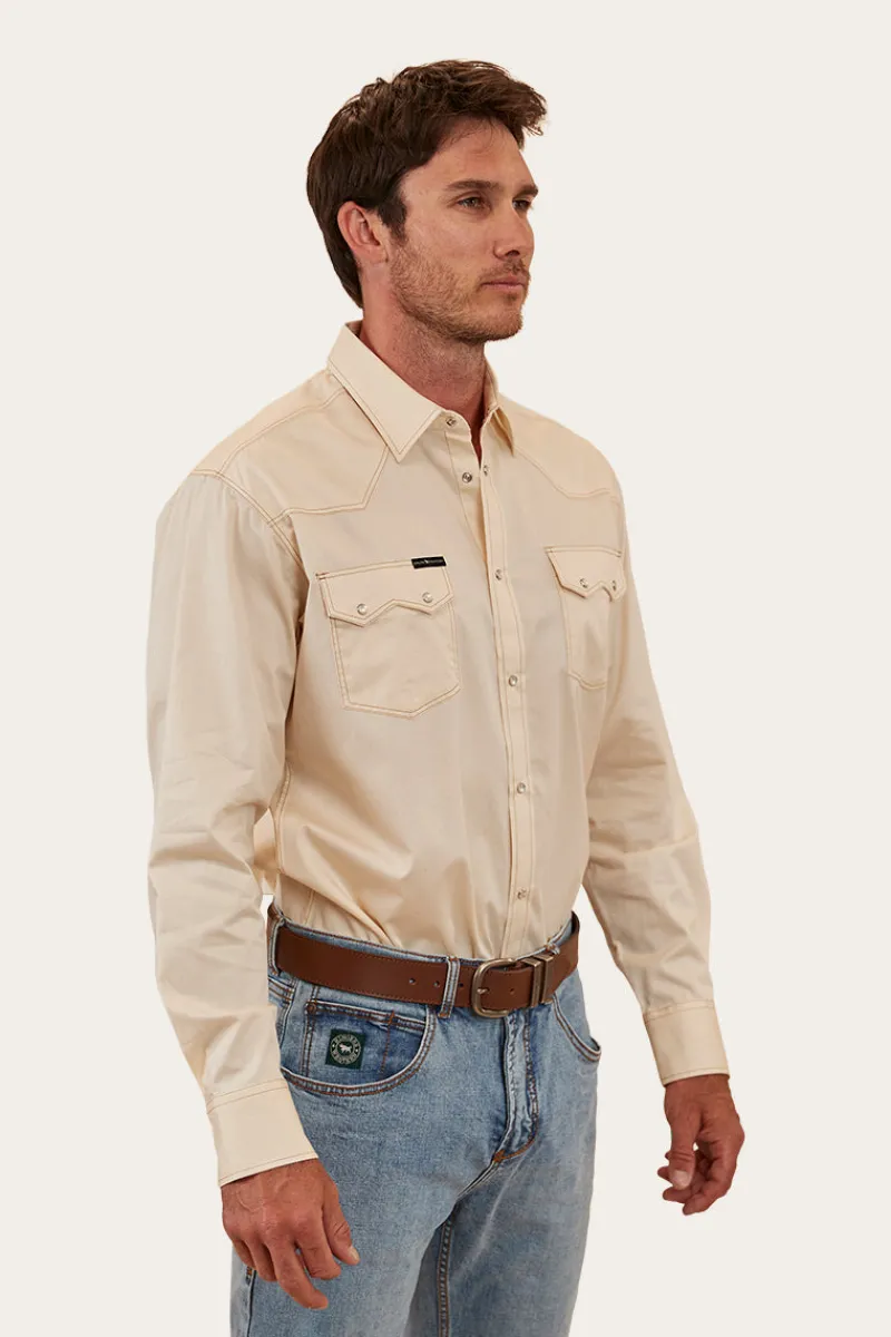 Discount Ringers Western Mapleton Mens Western Shirt - Off White