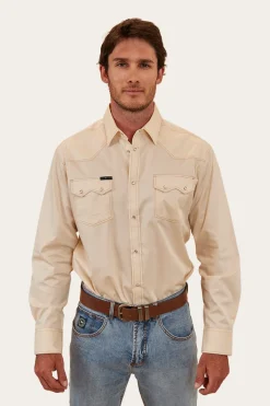 Discount Ringers Western Mapleton Mens Western Shirt - Off White