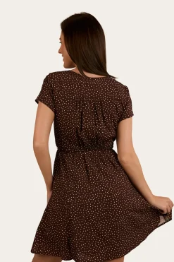 Online Ringers Western Marrabel Womens Mini Dress -Chocolate / White