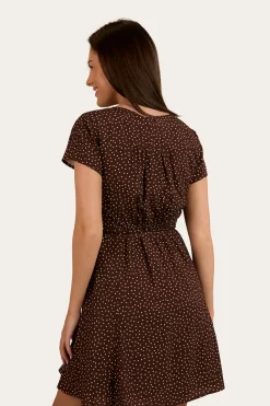 Online Ringers Western Marrabel Womens Mini Dress -Chocolate / White