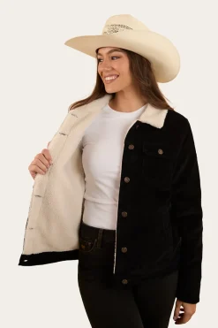 Discount Ringers Western Mayfield Womens Cord Jacket - Washed Black