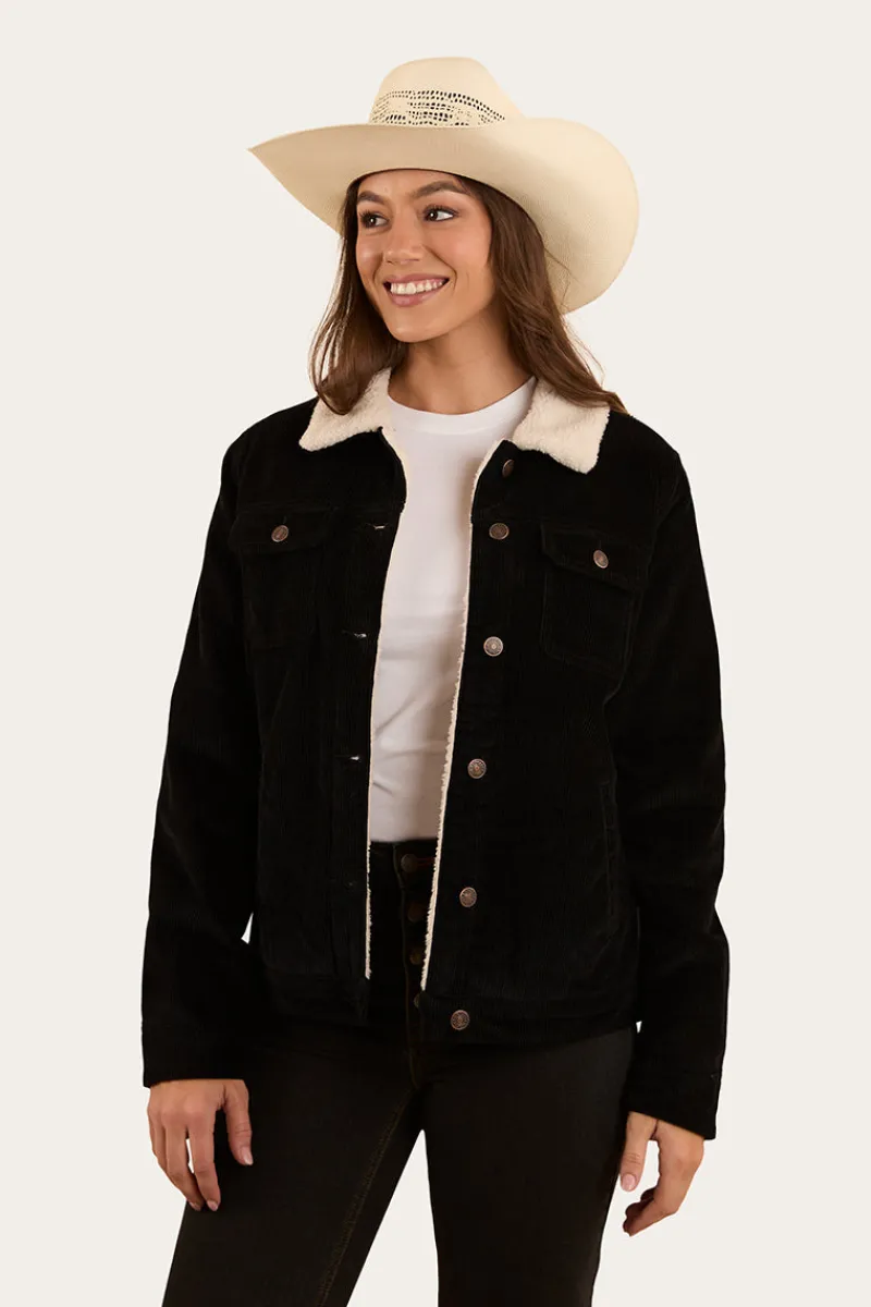 Discount Ringers Western Mayfield Womens Cord Jacket - Washed Black