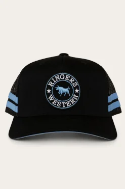 Best Ringers Western McCoy Kids Trucker Cap - Black/Blue