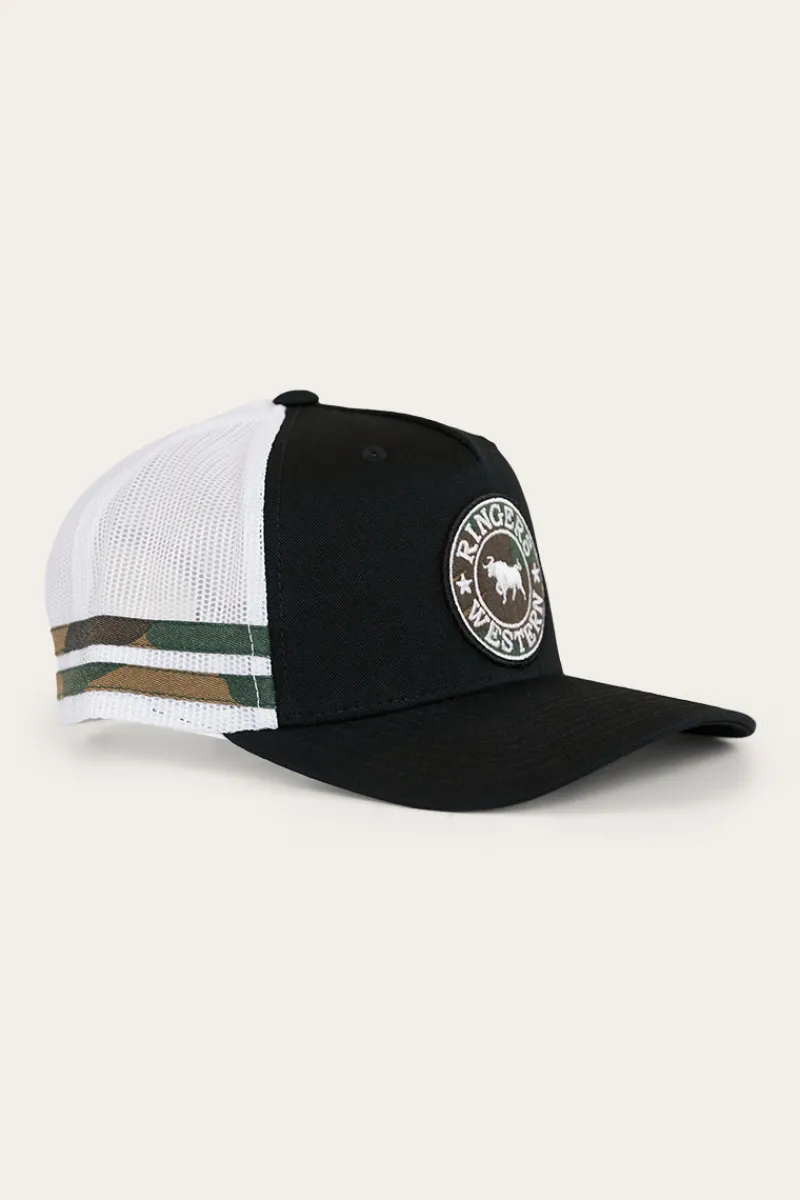 Hot Ringers Western McCoy Kids Trucker Cap - Black/Camo