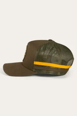 Discount Ringers Western McCoy Trucker Cap - Army/Orange
