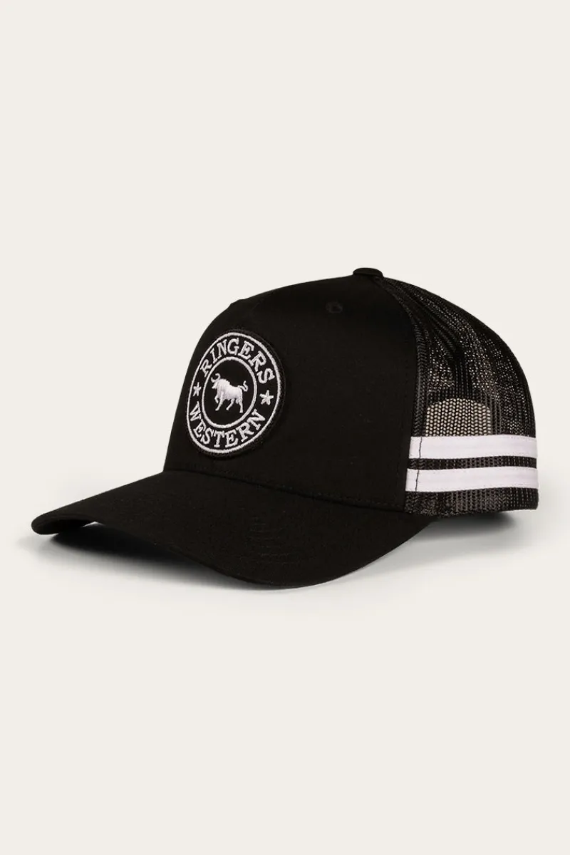Ringers Western McCoy Trucker Cap - Black/White