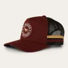 Hot Ringers Western McCoy Trucker Cap - Burgundy