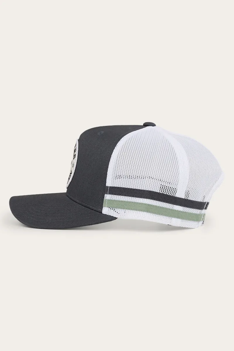 New Ringers Western McCoy Trucker Cap - Charcoal/Leaf