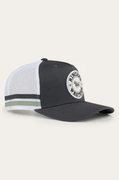 New Ringers Western McCoy Trucker Cap - Charcoal/Leaf