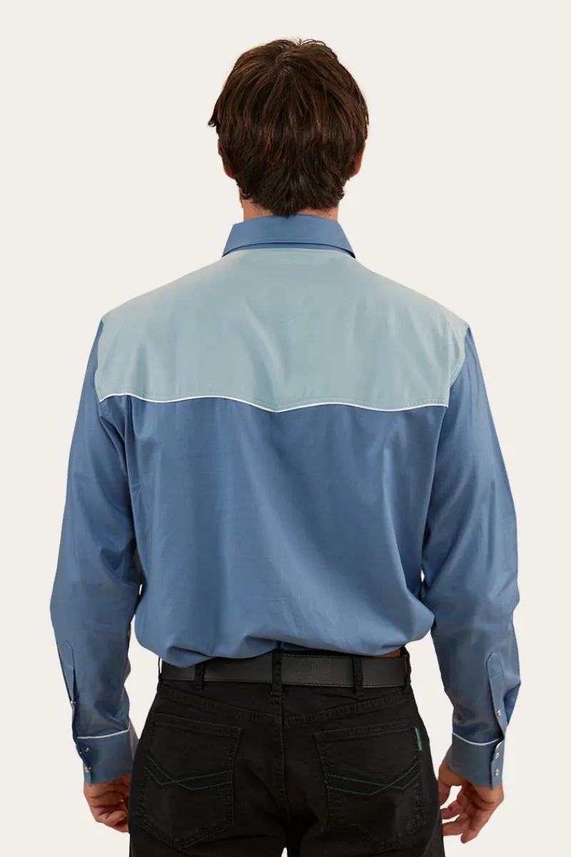 Ringers Western McGraw Mens Western Shirt - Blue