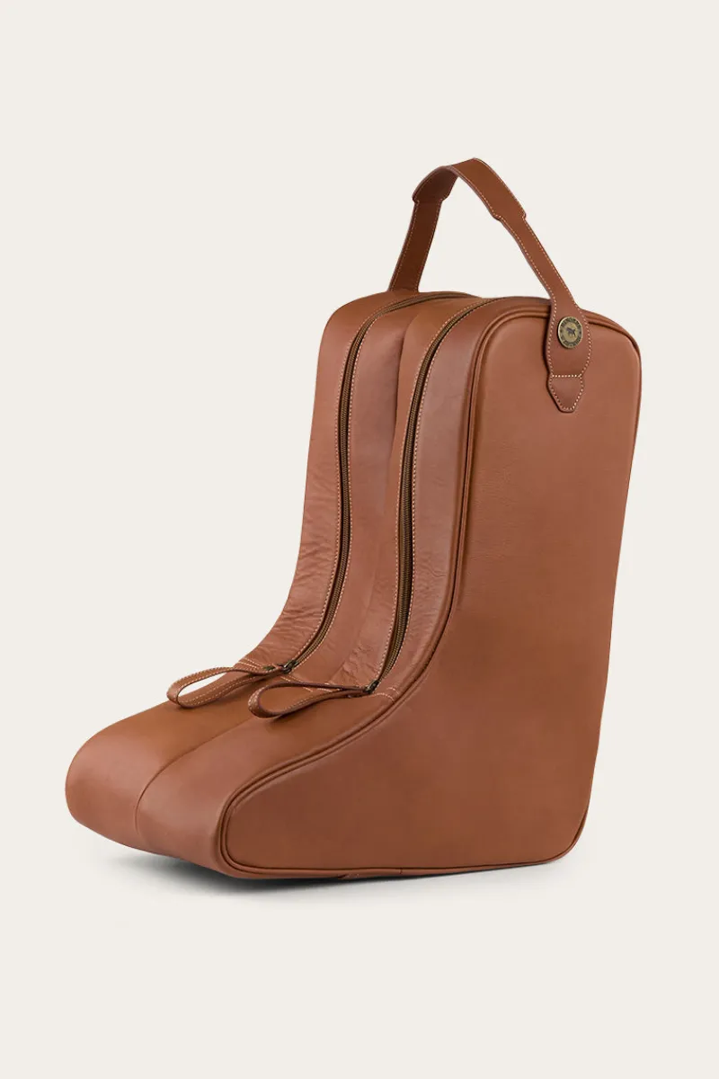 Clearance Ringers Western Miguel Leather Boot Bag - Bourbon