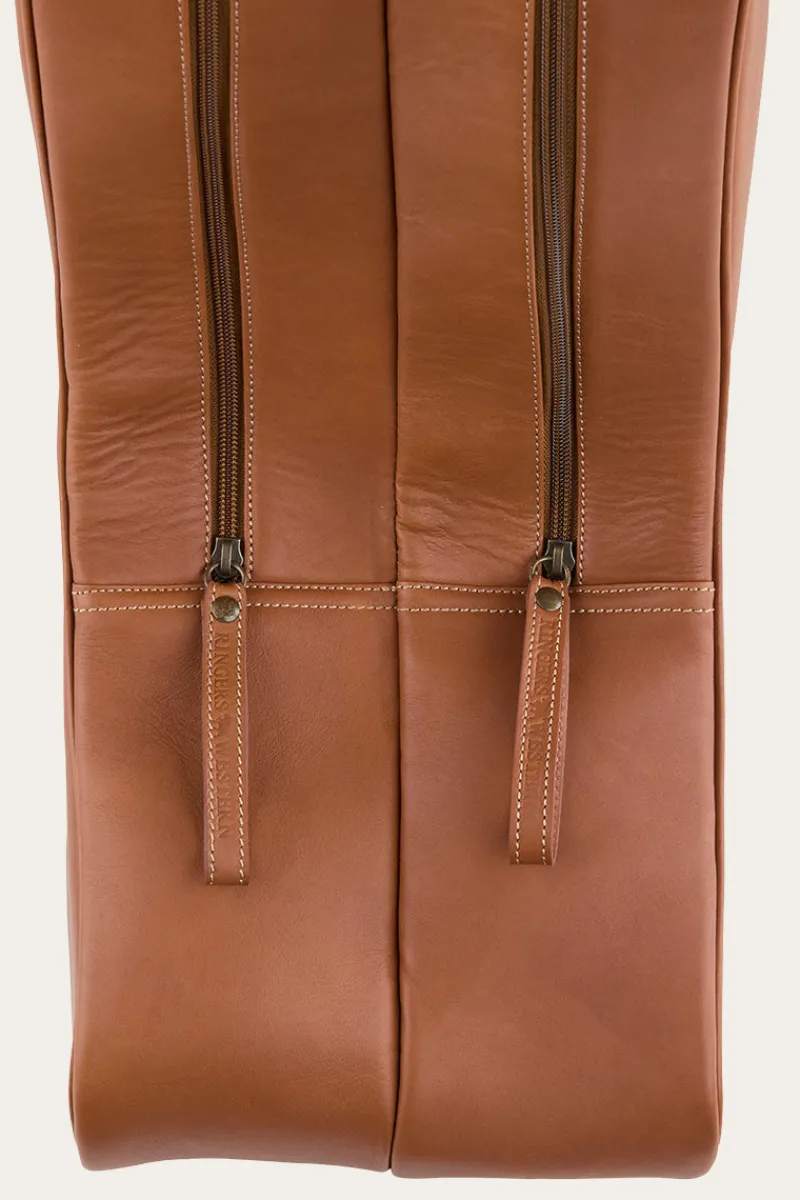 Clearance Ringers Western Miguel Leather Boot Bag - Bourbon
