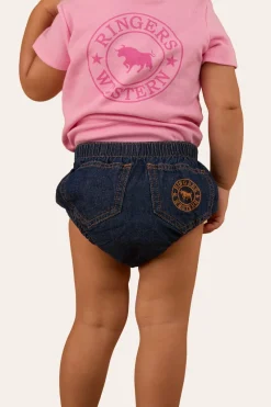 Clearance Ringers Western Mila Babies Nappy Bloomer - Classic Blue
