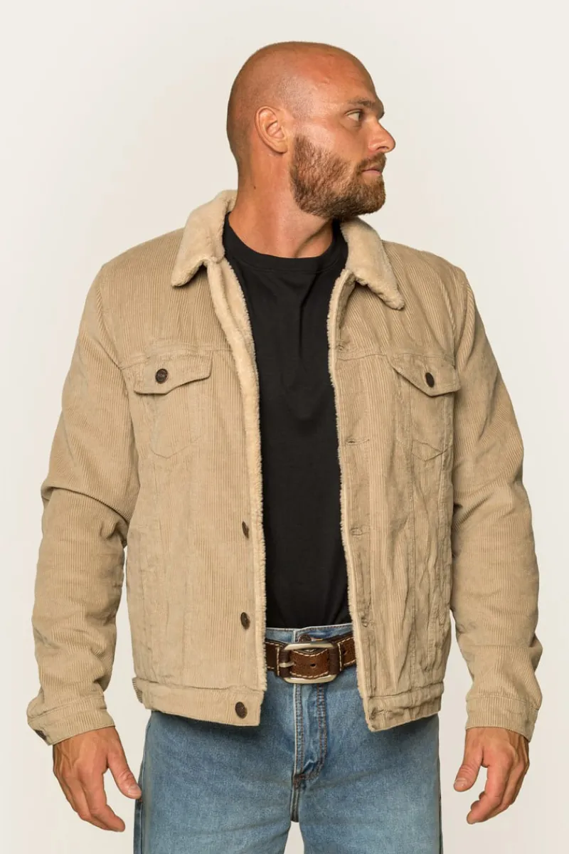 Clearance Ringers Western Milawa Mens Corduroy Jacket - Camel