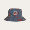 Sale Ringers Western Mini Cowboy Kids Reversible Bucket Hat - Yale Blue