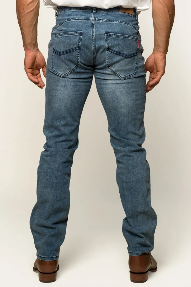 Clearance Ringers Western Mitchell Mens Straight Leg Jean - Light Blue