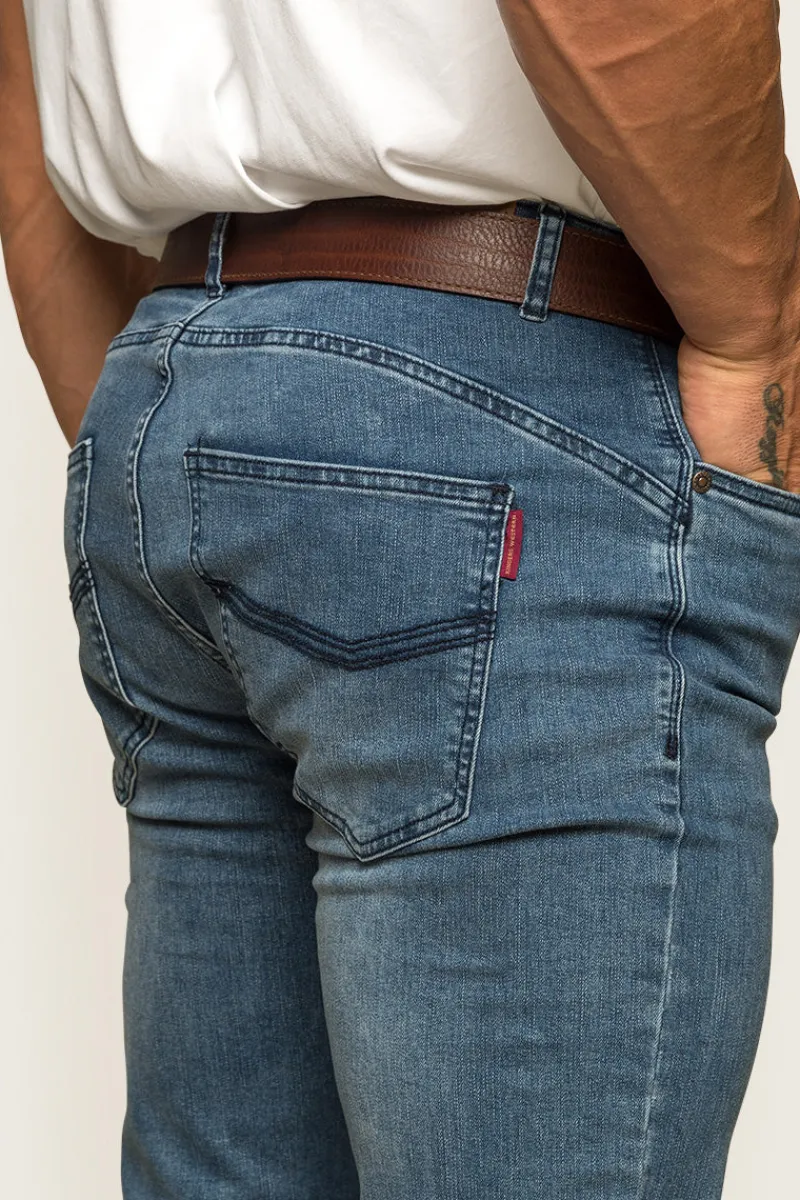 Clearance Ringers Western Mitchell Mens Straight Leg Jean - Light Blue