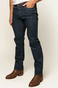 Outlet Ringers Western Mitchell Mens Straight Leg Jean - Dark Blue