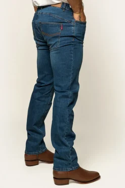 Sale Ringers Western Mitchell Mens Straight Leg Jeans - Mid Blue