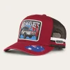 Hot Ringers Western Mud Sweat Beers Deep Fit Trucker Cap - Maroon