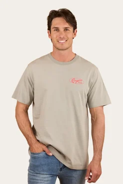 Outlet Ringers Western Mud Sweat Beers Mens Loose Fit T-Shirt - Cement