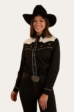Outlet Ringers Western Musgraves Womens Western Shirt - Black