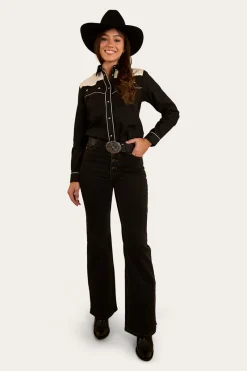 Outlet Ringers Western Musgraves Womens Western Shirt - Black